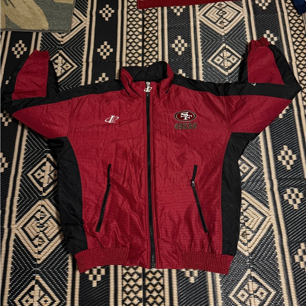 NFL San Francisco 49ers team jacket nicest one around heavy quilted size XL